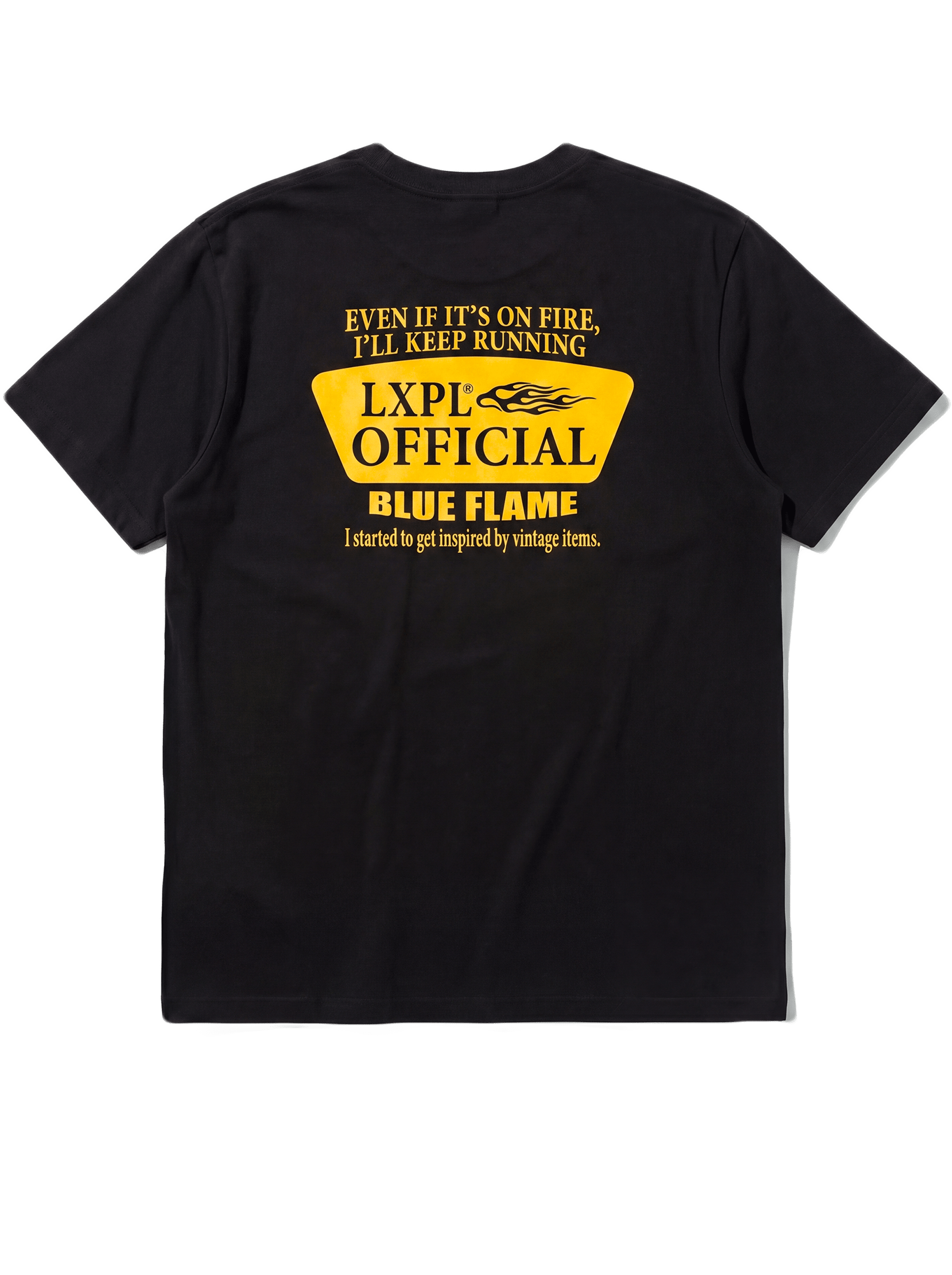 LXPL TEE LB ブラック 背面平置き