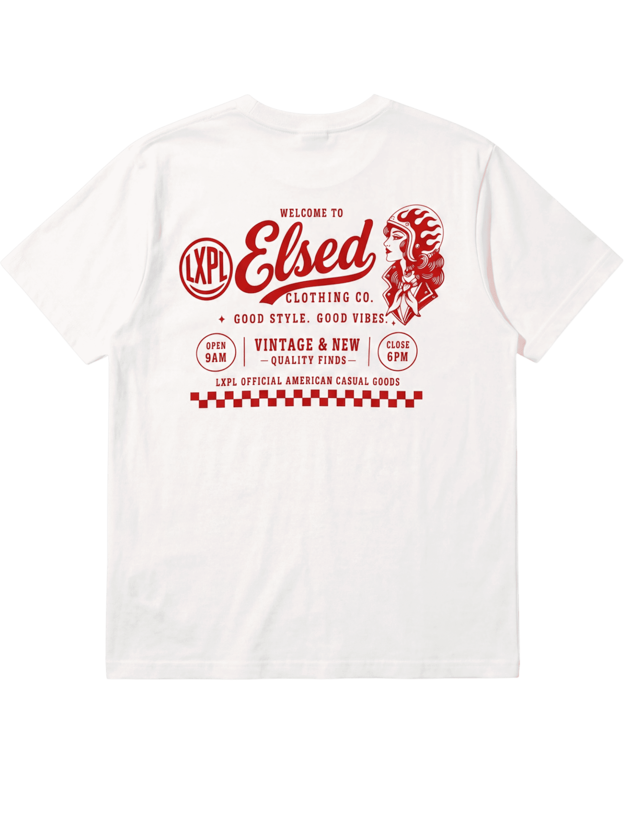 LXPL TEE LW ホワイト バックプリント
