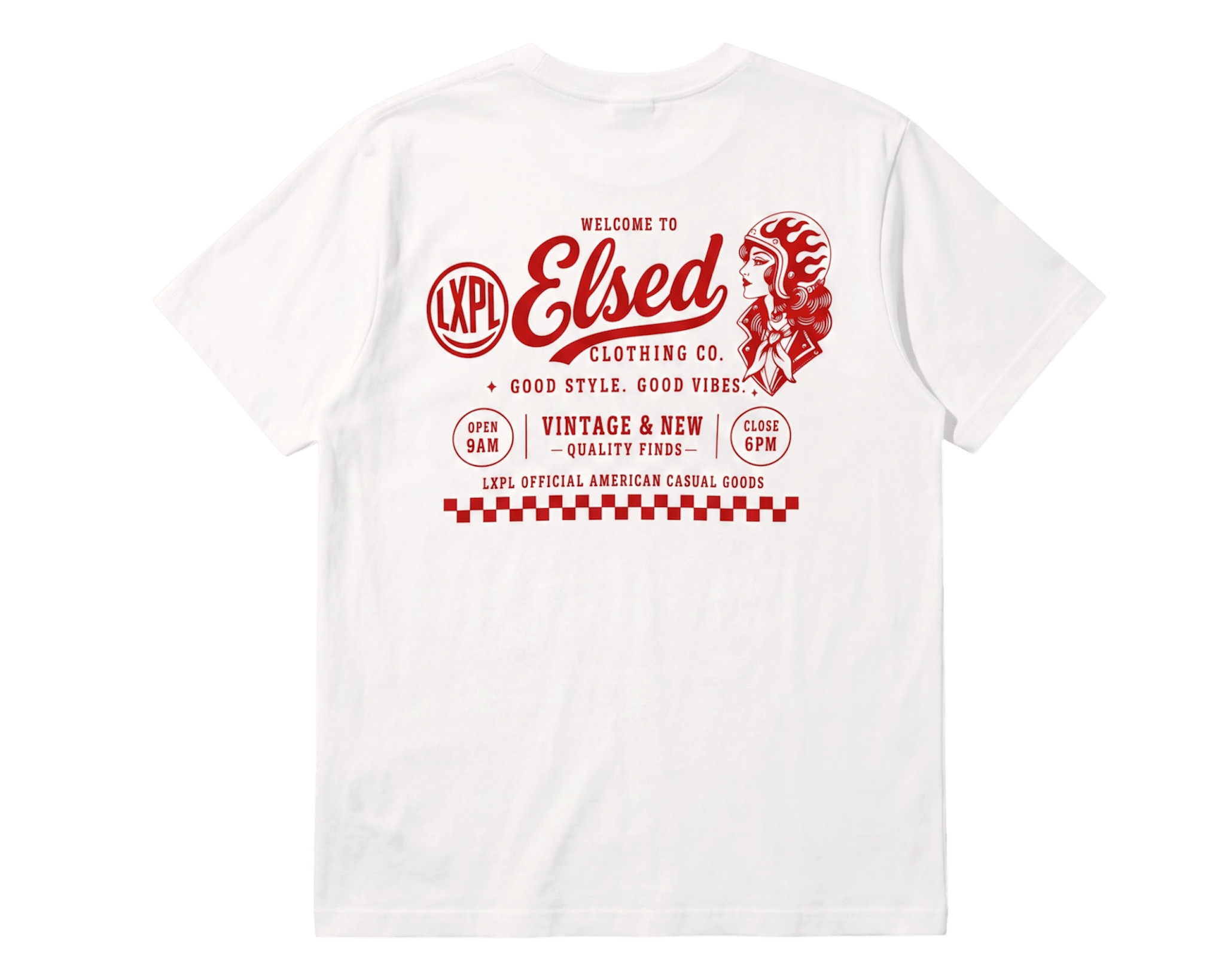 XPL TEE LW ホワイト バックプリント