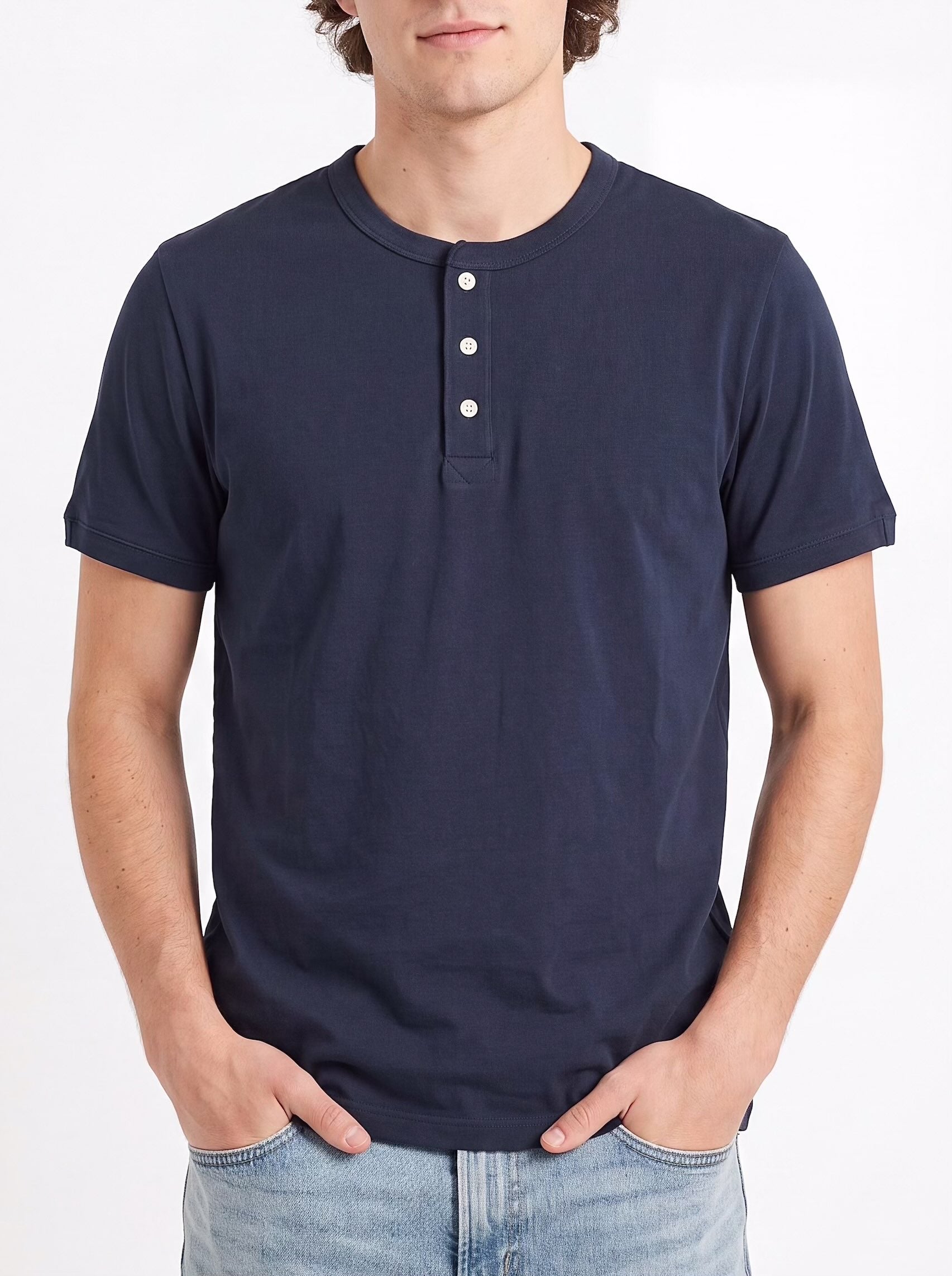 LXPL TEE HL ネイビー 着用イメージ 2