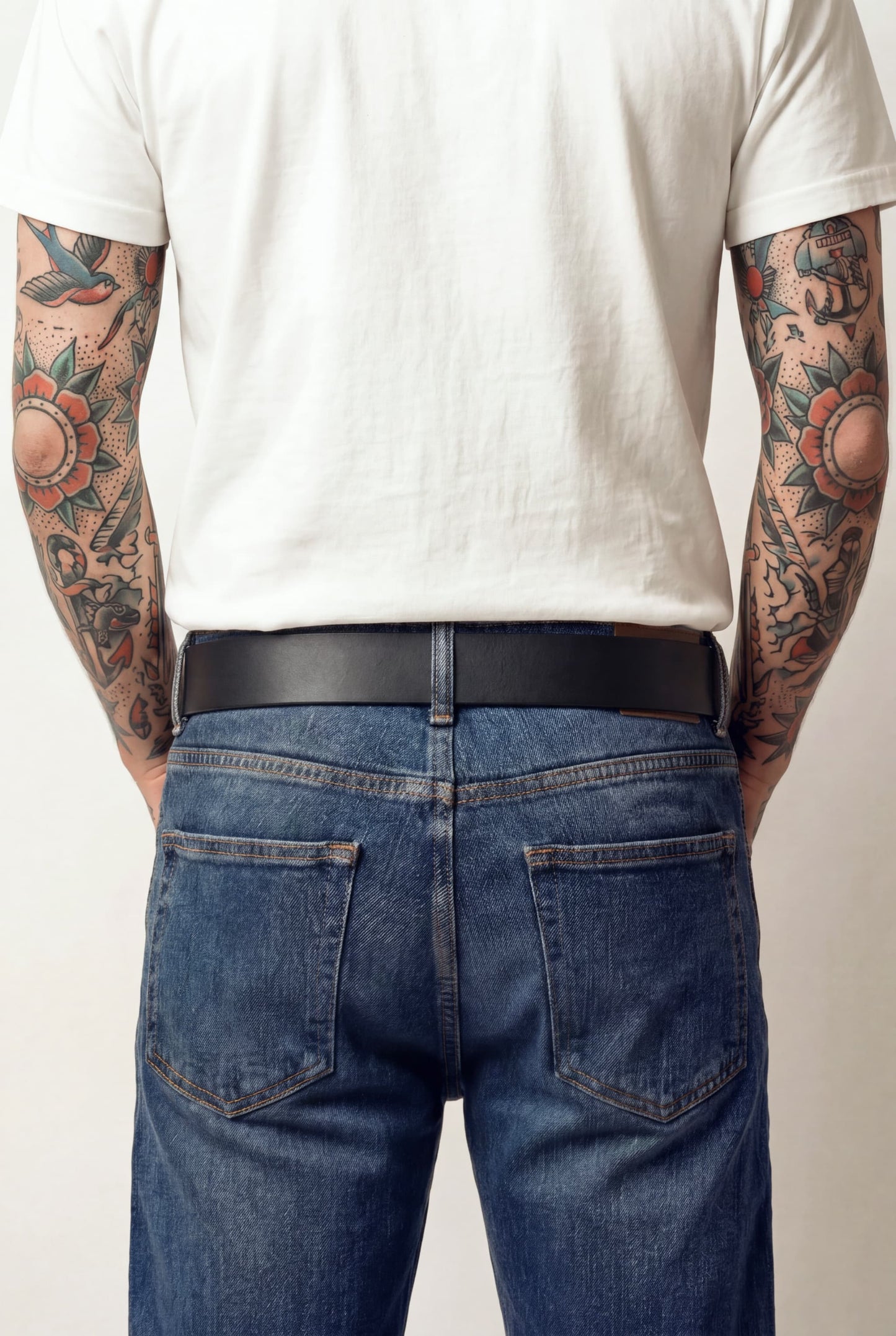Leather belt