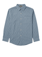 LXPL TEE FS ブルーチェック 長袖シャツ 平置き
