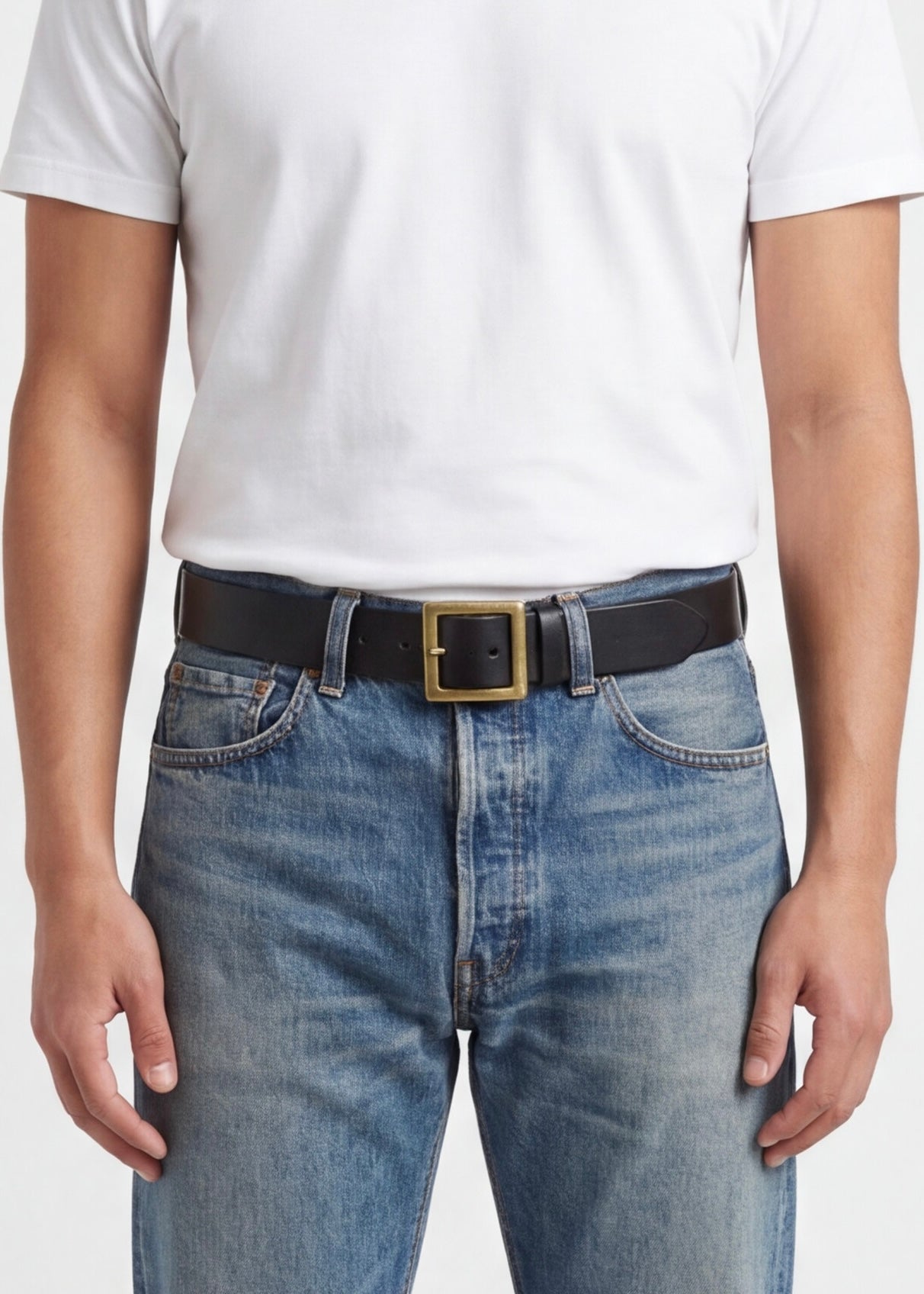 Leather belt