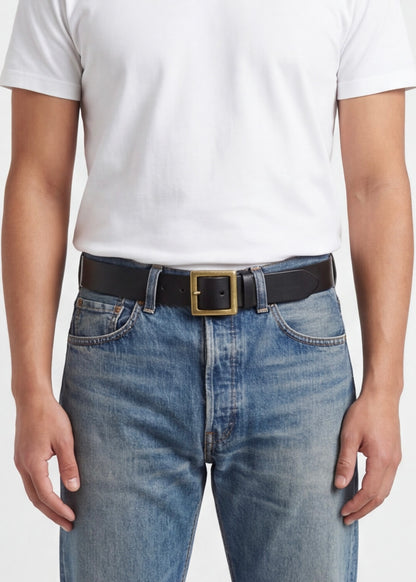 Leather belt