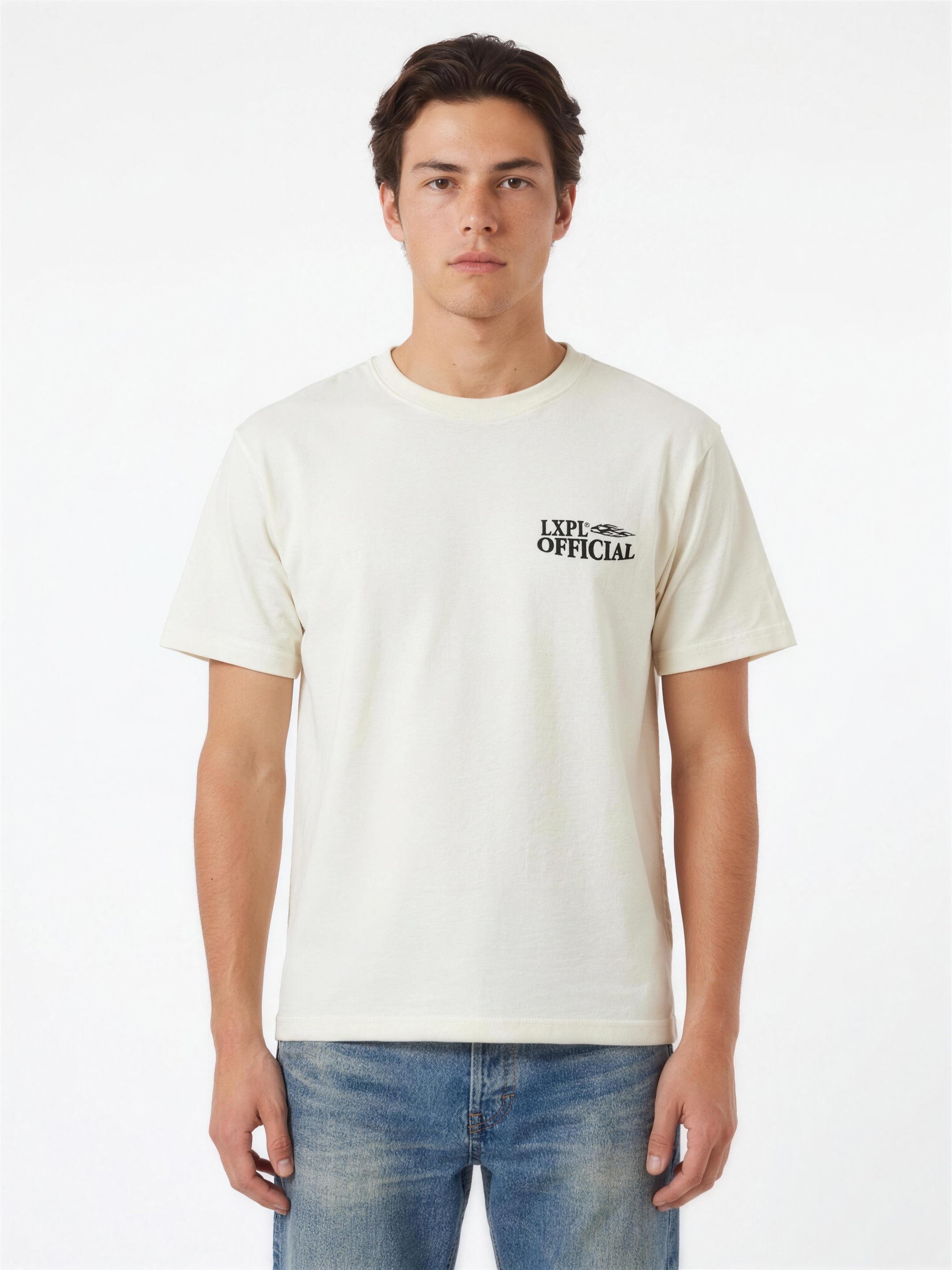 LXPL TEE LW ナチュラル フロント着画