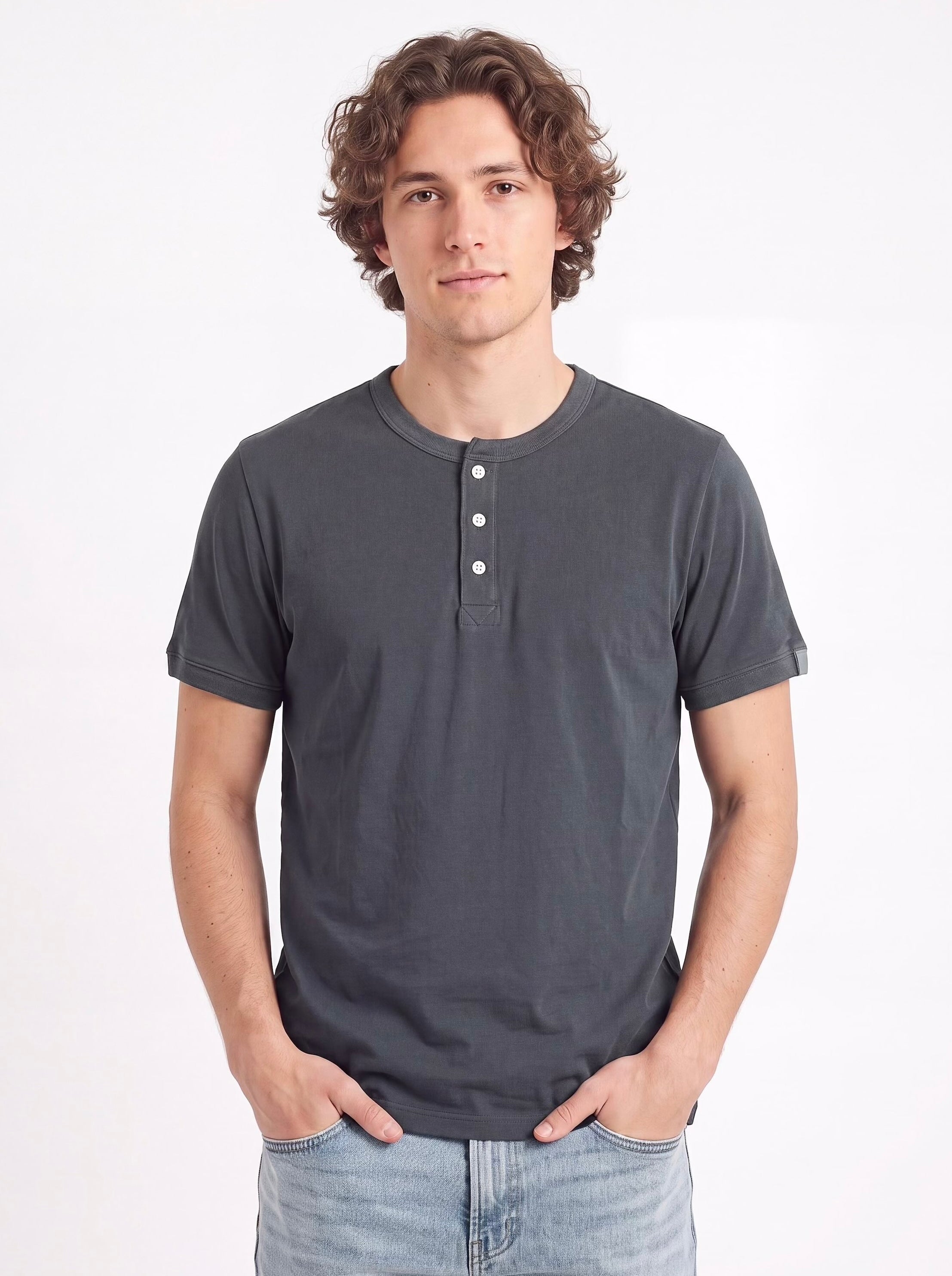 LXPL TEE HL ダークグレー 着用イメージ