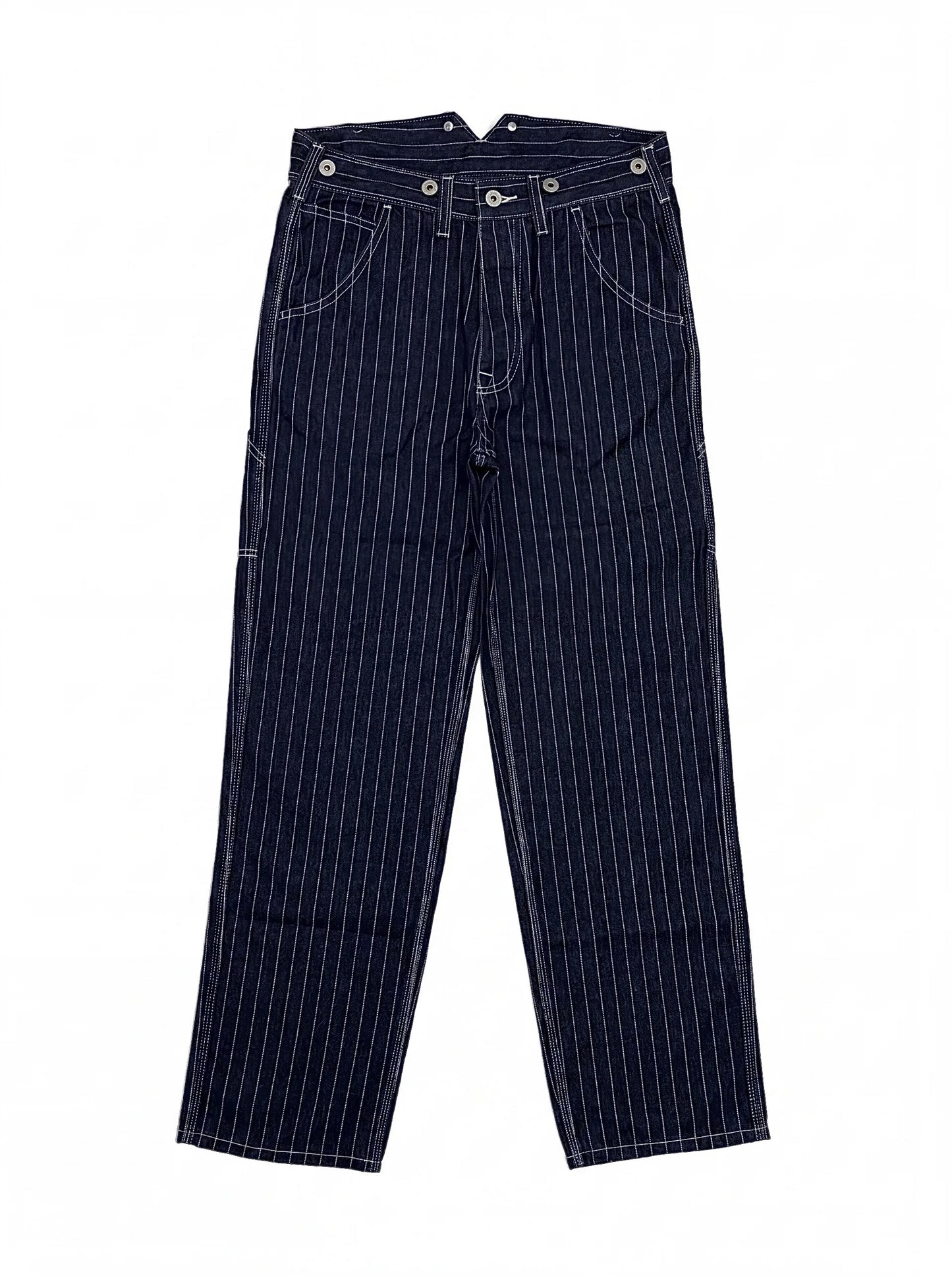 LXPL BT WD ウォバッシュストライプ デニムパンツ 正面