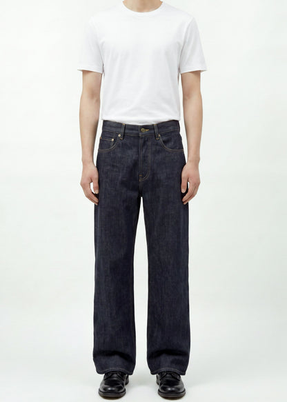 LXPL DENIM PANTS インディゴ 着用イメージ