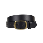 Leather belt 101 ブラック 平置き