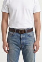 Leather belt 101 ブラウン