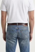 Leather belt 101 ブラウン
