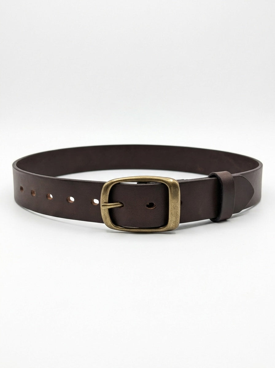 Leather belt 101 ブラウン