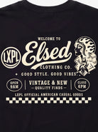 LXPL TEE LW ネイビー バックプリントアップ