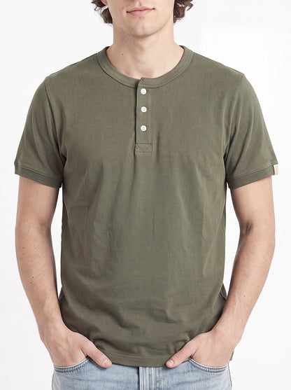 LXPL TEE HL カーキ 着用イメージ 上半身