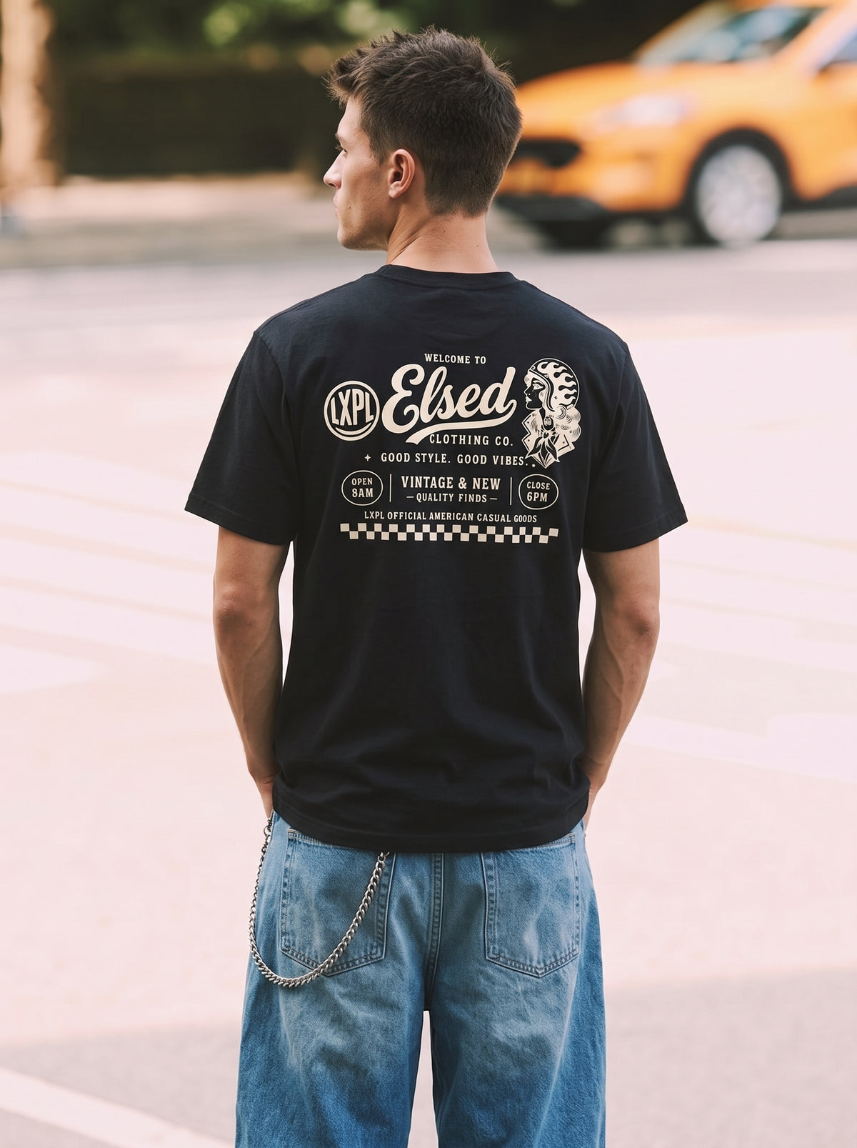 LXPL TEE LW ブラック 着用イメージ